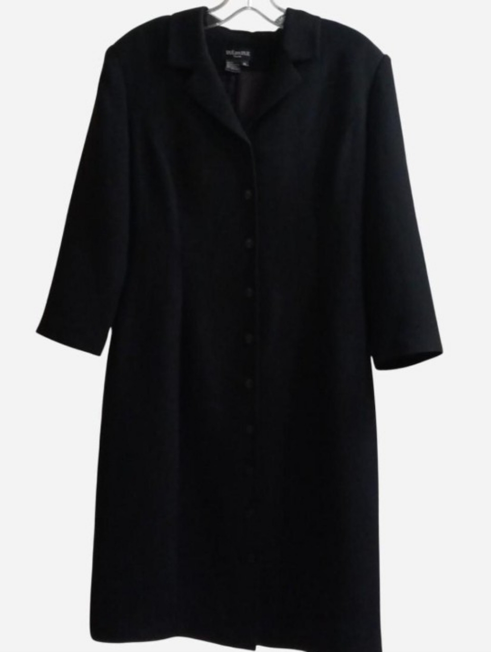 Due per Due Veste Classic Long Black Coat